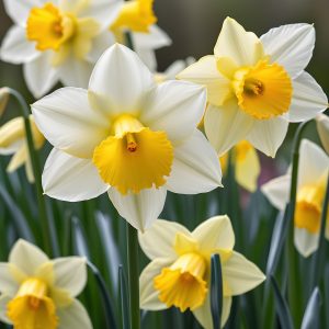 ai generated, daffodils, nature
