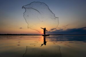 man, fishing net, lake, sunset, sunlight, silhouette, fishing, tradition, culture, country life, lifestyle, river, water, reflection, nature, dusk, evening, fishing net, fishing net, fishing net, fishing net, fishing net