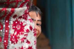 indian, play hide and seek, hide, look, happy, eye, see, mischievous, to play, children, game, child, girl, face, child's play